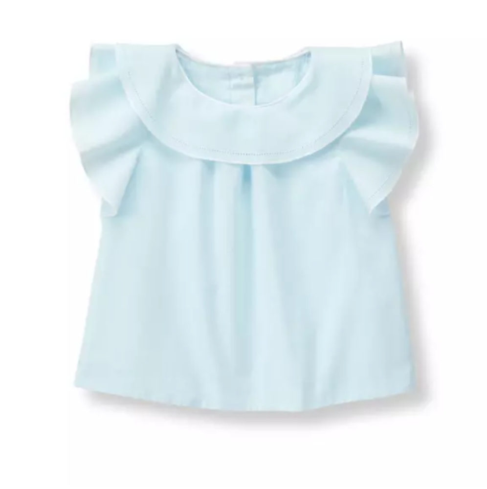 Janie and Jack baby girls flutter Top